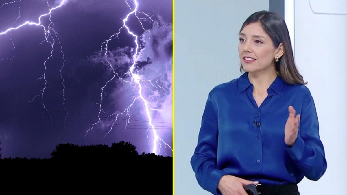 'Se viene la parte más intensa del sistema frontal': Meteoróloga de Mega advierte lluvias y tormentas eléctricas en zona central