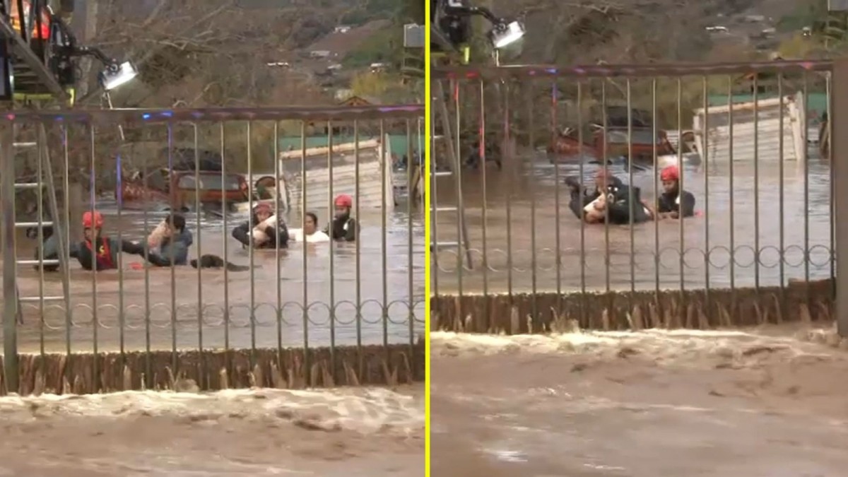 Bomberos rescata a una familia y sus perros atrapados por crecida del río Limarí en Ovalle: Reporte de Gustavo Huerta