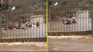 Bomberos rescata a una familia y sus perros atrapados por crecida del río Limarí en Ovalle: Reporte de Gustavo Huerta