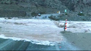 Video muestra corte de ruta por activación de quebrada en La Serena