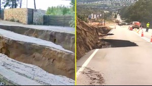 Dos enormes socavones generan preocupación en vecinos de Reñaca y Puchuncaví