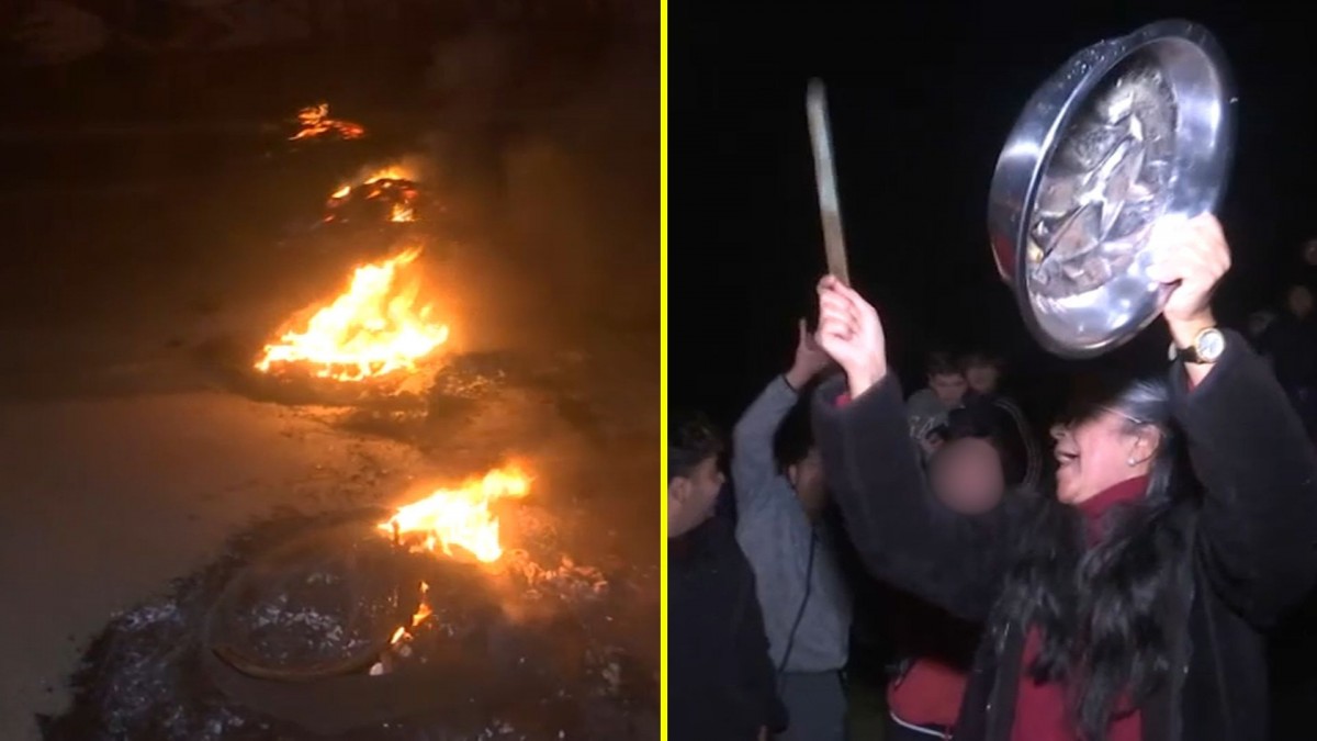 Vecinos de Viña del Mar levantan barricadas tras permanecer tres días sin suministro eléctrico a causa del sistema frontal