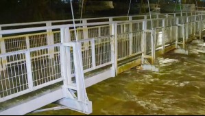 Crecida del río Huasco destruye ciclovía en Vallenar: Autoridades activan alerta SAE por riesgo de desborde