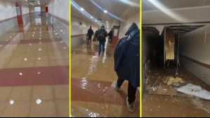 Videos muestran el hospital de La Serena inundado en medio del sistema frontal