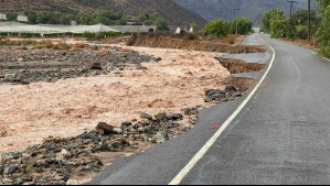Imagen muestra magnitud de la emergencia en Vicuña: Socavón destruyó carretera