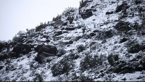 Emiten alerta por 'nevadas moderadas a fuertes' para un sector de la región de Atacama