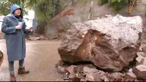 Roca de 40 toneladas cayó en su pieza mientras dormía: Menor se salva de milagro durante temporal en Putaendo