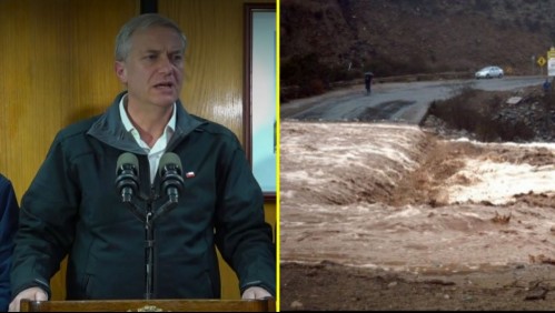 Presidente monitorea emergencia: 'La principal preocupación es recuperar la conectividad' para ir en auxilio de damnificados