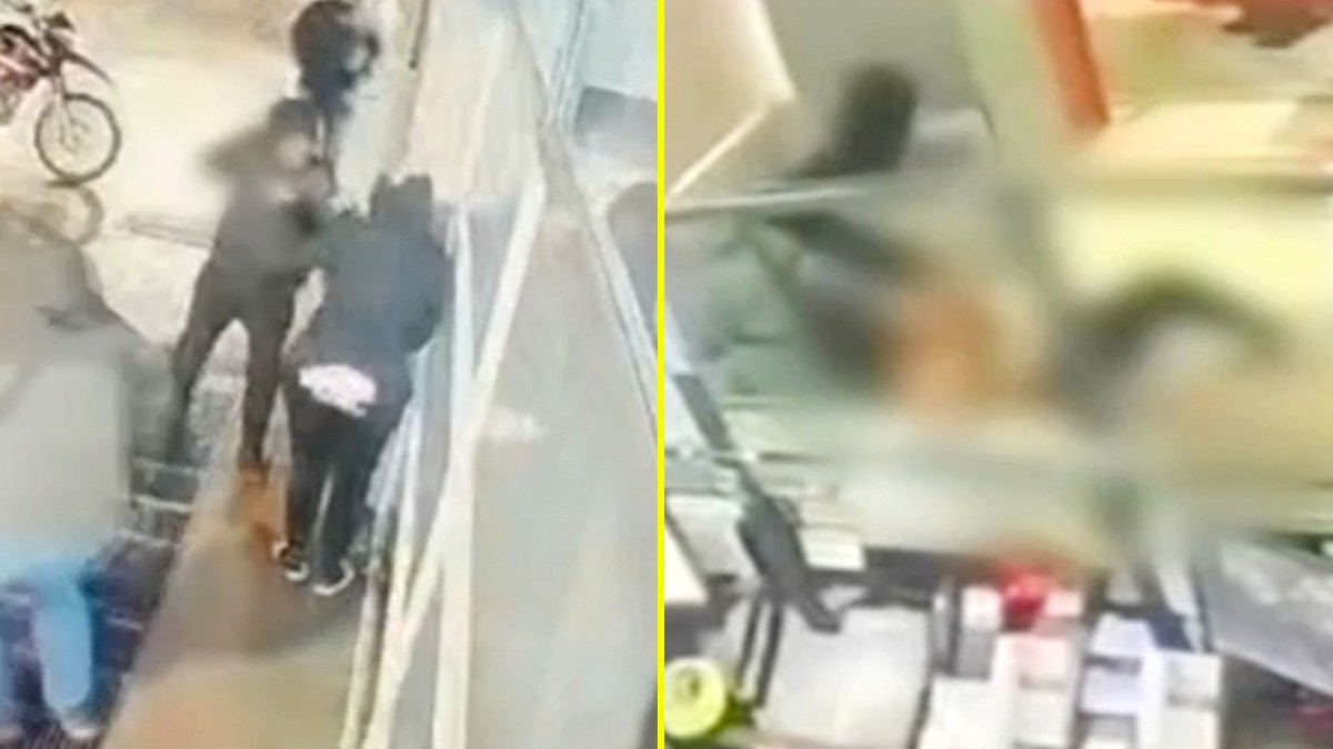 Mujer sufrió violento robo en edificio de Santiago: Delincuente disparó al aire, la botó y la golpeó para quitarle su celular
