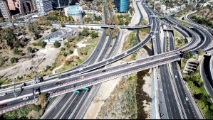 Costanera Norte cerrará pistas laterales de puente Los Saldes hasta enero del próximo año