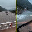 Videos enviados desde la región del Maule muestran la impresionante crecida de los ríos de la zona debido a las lluvias de este sábado. Senapred declaró Alerta Roja en dos comunas por riesgo de desbordes. ¡Mira los registros!