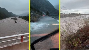 Videos muestran impresionante crecida de ríos en el Maule: Senapred declaró Alerta Roja en dos comunas por riesgo de desbordes