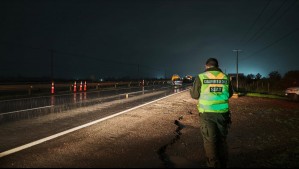 Conductor muere tras choque en la Ruta 5 Sur: Vehículo involucrado escapó sin prestar ayuda