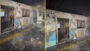 Así quedó el vagón que se incendió en Metro: Emergencia obligó a cerrar seis estaciones de la Línea 5