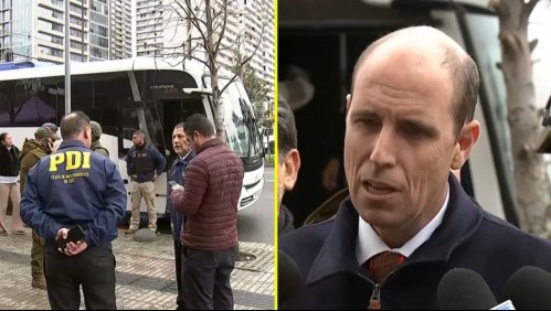 Ministro Arrau lidera copamiento en Estación Central: Hay 46 infractores migratorios y un detenido
