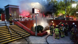 Confirman 11 personas lesionadas y un vagón destruido por incendio en estación de Metro