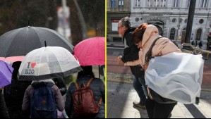 Hasta 80 mm de lluvias y rachas de viento de 70 km/h: Emiten alertas meteorológicas en 3 regiones de la zona centro-sur