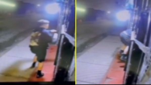 Violento portonazo en San Bernardo: Conductor se bajó del auto e intentó escapar, pero le dispararon igual