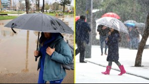 Nieve y hasta 50 mm de lluvia: Emiten avisos meteorológicos para tres regiones de la zona centro-sur