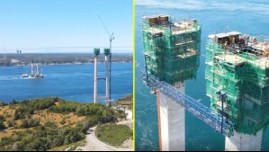 Así avanza el Puente Chacao: Imágenes muestran el estado de la megaobra que conectará Chiloé