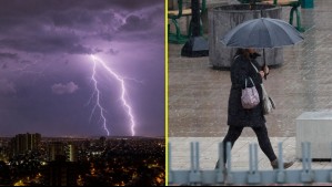 Hasta 50 mm de lluvia y tormentas eléctricas: Emiten aviso en 7 regiones del país por sistema frontal