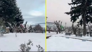 'Es una pista de patinaje para los vehículos': Sistema frontal deja intensas nevazones y estragos en Coyhaique