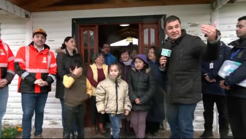 Operativo logra llevar ayuda a familias aisladas en Quillón: Niña de 7 años fue atendida de urgencia por un odontólogo en su casa
