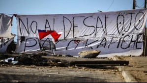 Desalojo de la megatoma de Cerro Centinela continuará tras suspensión por lluvia