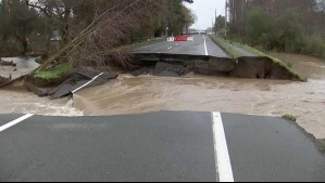 El devastador saldo que dejó el sistema frontal en Ñuble: Casi mil kilómetros de caminos dañados