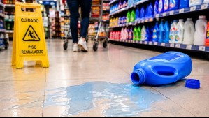 Mujer cayó por derrame de detergente en supermercado y justicia ordena que sea indemnizada por más de $12 millones