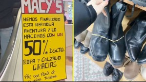Conocida tienda de ropa en Temuco anuncia remate de 50% en vestuario y calzado por cierre de local