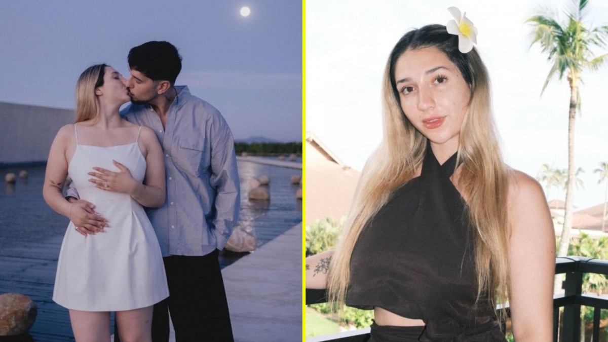 Carlita y Matt Hunter se casaron por el civil al ritmo de famoso trend: Usuarios elogiaron su vestido