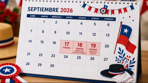 ¿Un nuevo feriado para Fiestas Patrias? Presentan proyecto para sumar un día libre durante celebraciones de septiembre