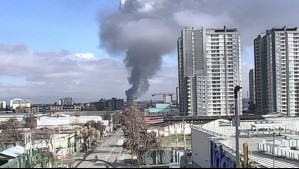 Incendio en Quinta Normal.
