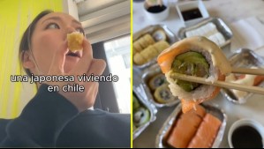 Japonesa probó por primera vez el sushi chileno y su reacción se hizo viral: 'Parece un plato completamente nuevo'