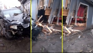 Vehículo terminó incrustado en una vivienda en Coelemu: Vecino denuncia que es el quinto accidente en el sector