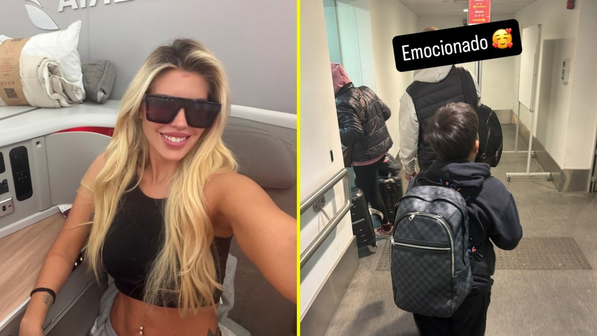 Coté López viaja a Catar para dejar a su hijo con Luis Jiménez y Gala Caldirola le deja mensaje en redes sociales