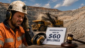 Justicia ordena pagar más de $60 millones a minero que sufrió pérdida auditiva en plena faena