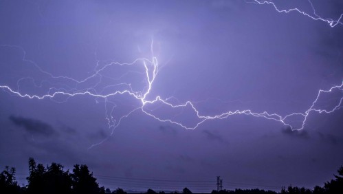 Alerta por tormentas eléctricas.
