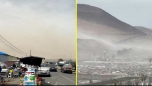 Altas temperaturas y viento tropical: Registran tormentas de polvo en Arica e Iquique