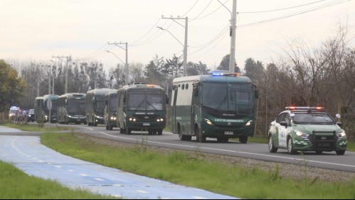 Trasladan a reos de alta peligrosidad a nueva cárcel de Talca: Destacan 9 líderes y 28 miembros del crimen organizado