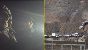 'Hace frío y no tenemos alimentos': Tres trabajadores llevan más de siete horas aislados en la Ruta 1 de Iquique