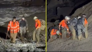 Entre barro y remoción de tierra: Rescatan a hombre de casi 80 años y otra persona en Iquique