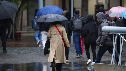 Hasta 59 mm de lluvia por día: Centro meteorológico noruego anticipa cuánto lloverá en Santiago la próxima semana