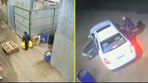 Roban $7 millones de una parcela en Lampa y escapan en grúa horquilla: 'Nos escondimos esperando que esto pasara'