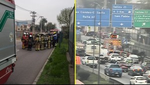 Fuga de amoníaco en Maipú genera evacuación de colegio y cortes de tránsito