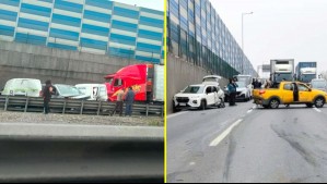 Choque múltiple deja varios lesionados en Autopista Vespucio Sur en Maipú