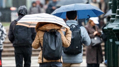 Hasta 80 mm de lluvias: Actualizan alertas meteorológicas por en tres regiones del país por sistema frontal