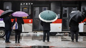 Pronóstico de lluvia para Santiago.