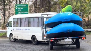 Se vuelca balsa con universitarios durante actividad en río Liucura en Pucón: Hay un estudiante fallecido